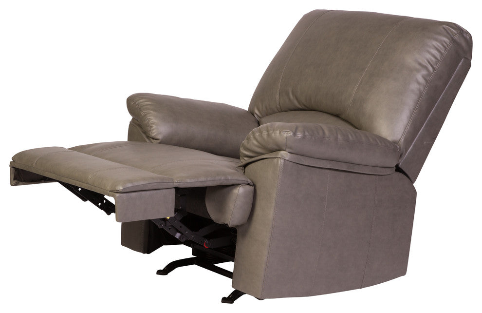 Relaxzen Reynolds Rocker Recliner With Heat and Massage, Grey