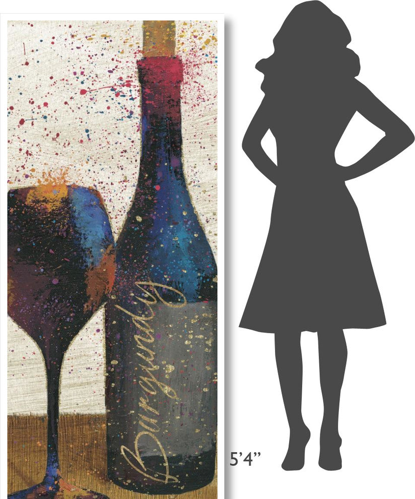 "Wine Splash Light V" Digital Paper Print by Wellington Studio, 32"x77"