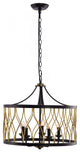 Lazzur Selune 5 Light 21" Matte Oil Rubbed Bronze Pendant