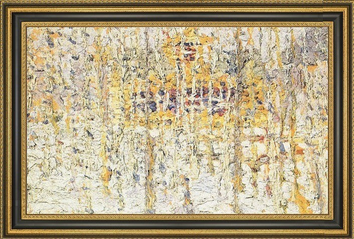 Kazimir Malevich Winter Landscape - 18" x 27" Framed Premium Canvas Print