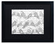 Hello Angel ''Little Paisley Birdies'' Art, Black Frame, Black Mat, 20x16