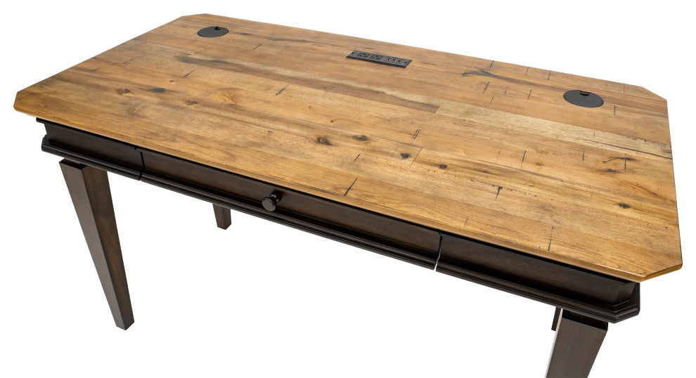 Executive Writing Desk, Writing Table, Office Desk, Brown