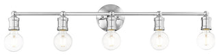 Livex Lighting Lansdale 5 Light Polished Chrome ADA Large Vanity Sconce