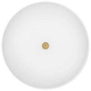 Lark Tess Medium Flush Mount, Lacquered Brass