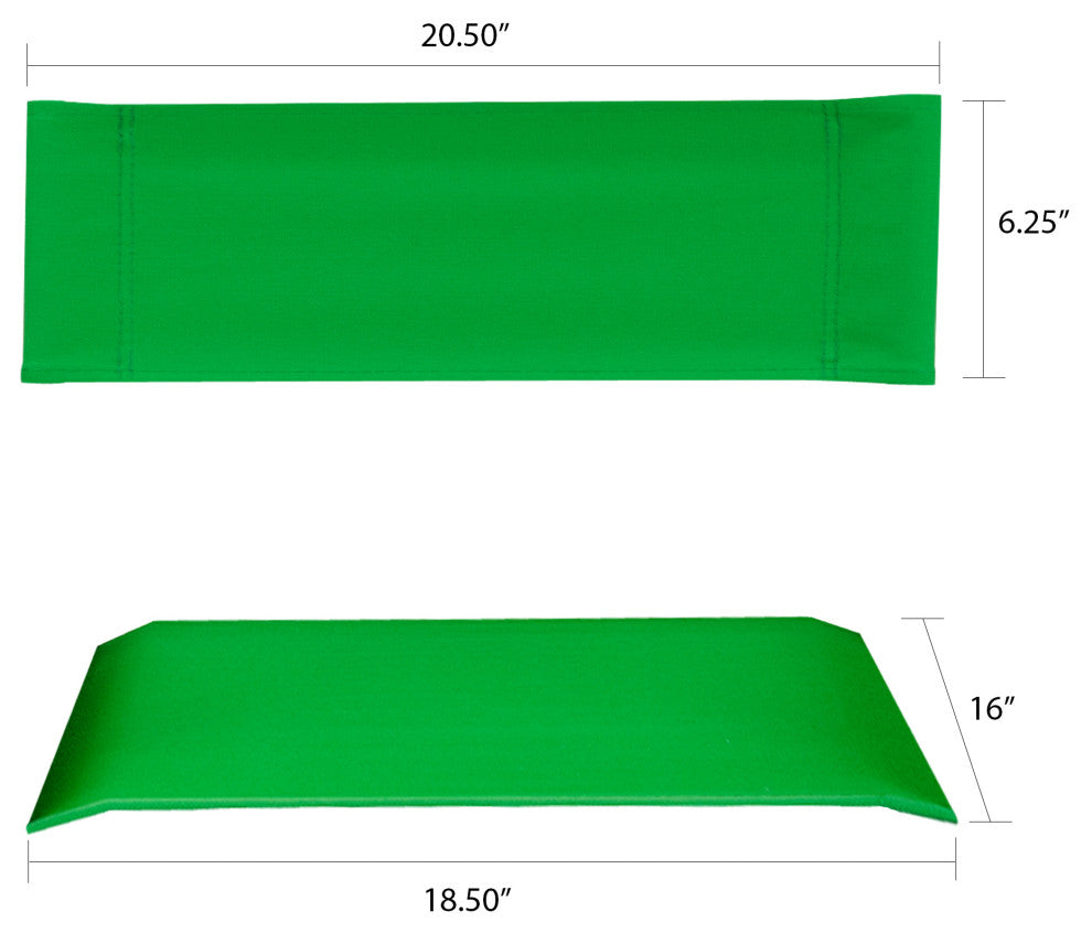 Directors Chair Replacement Canvas, Green