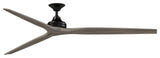 Fanimation Spitfire 84" Fan, Black Motor, Weathered Wood Blades