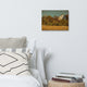 Canvas Wall Decor: Abandoned Barn - Aged Rural Landscape Photo, 12" X 16"