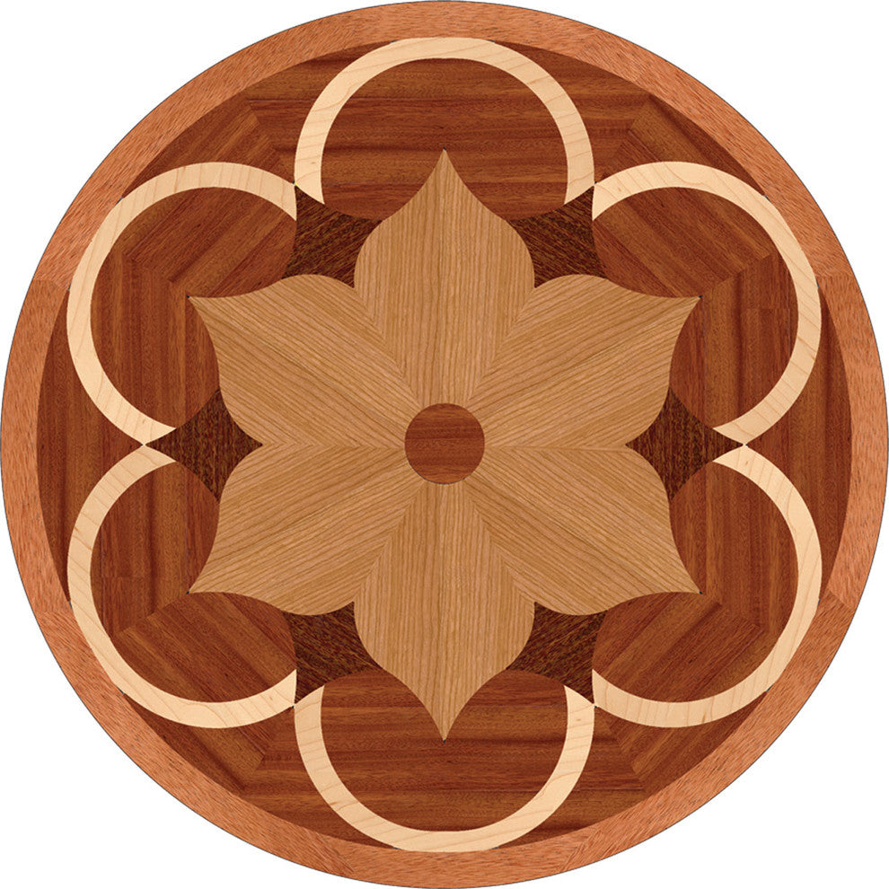 Charleston Wood Medallion, 36" Prefinished, 3/4" Thick