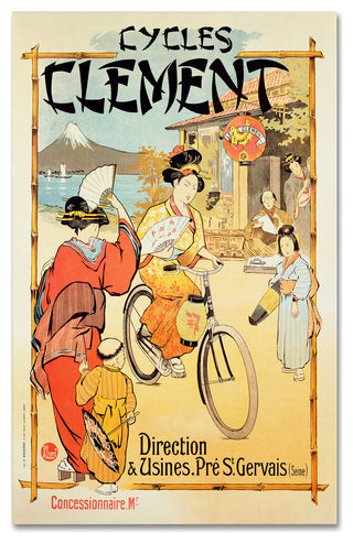 'Cycles Clement' Canvas Art