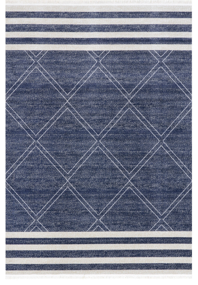 Nuloom Roberge Coastal Indoor/Outdoor Coastal Area Rug, Navy 12'x15'