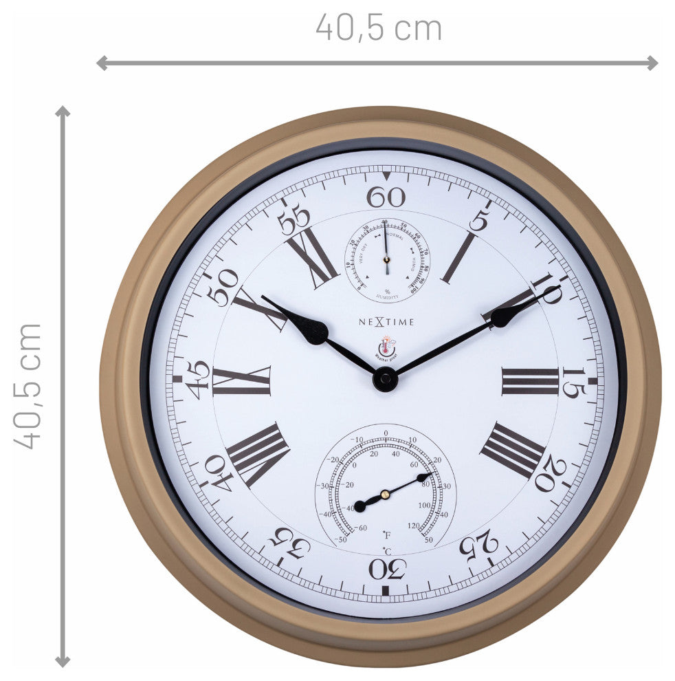 Hyacinth Outdoor Weather Station Wall Clock