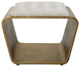Uttermost Hoop Small Gold Bench, 23673
