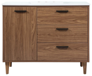 Bailey 22" Modern Walnut Brown-Light Bathroom Vanity