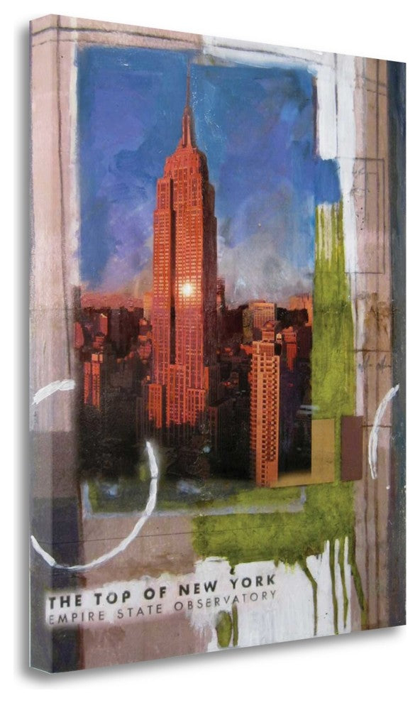 "Empire State Collage" By Andrew Sullivan, Giclee Print on Gallery Wrap Canvas