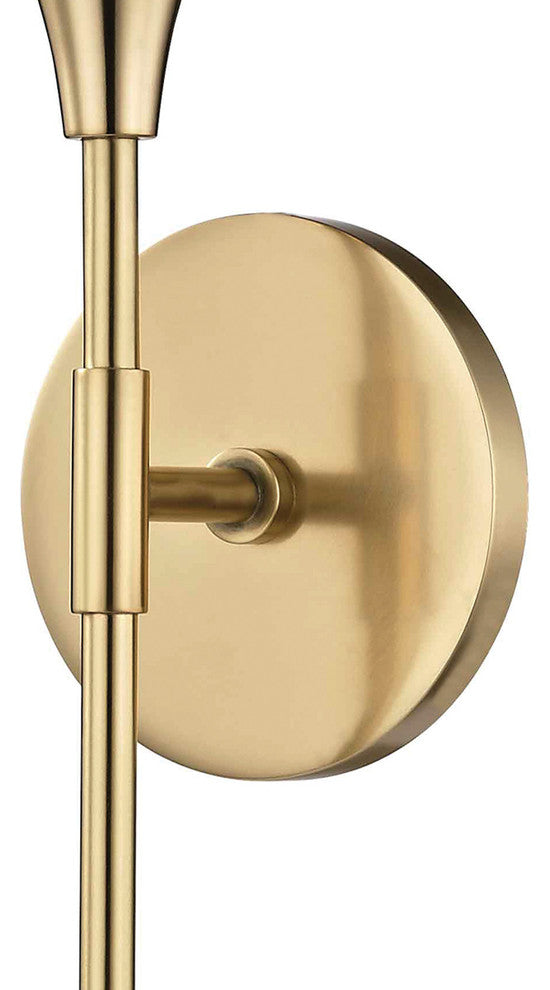 Tara Wall Sconce, Finish: Aged Brass