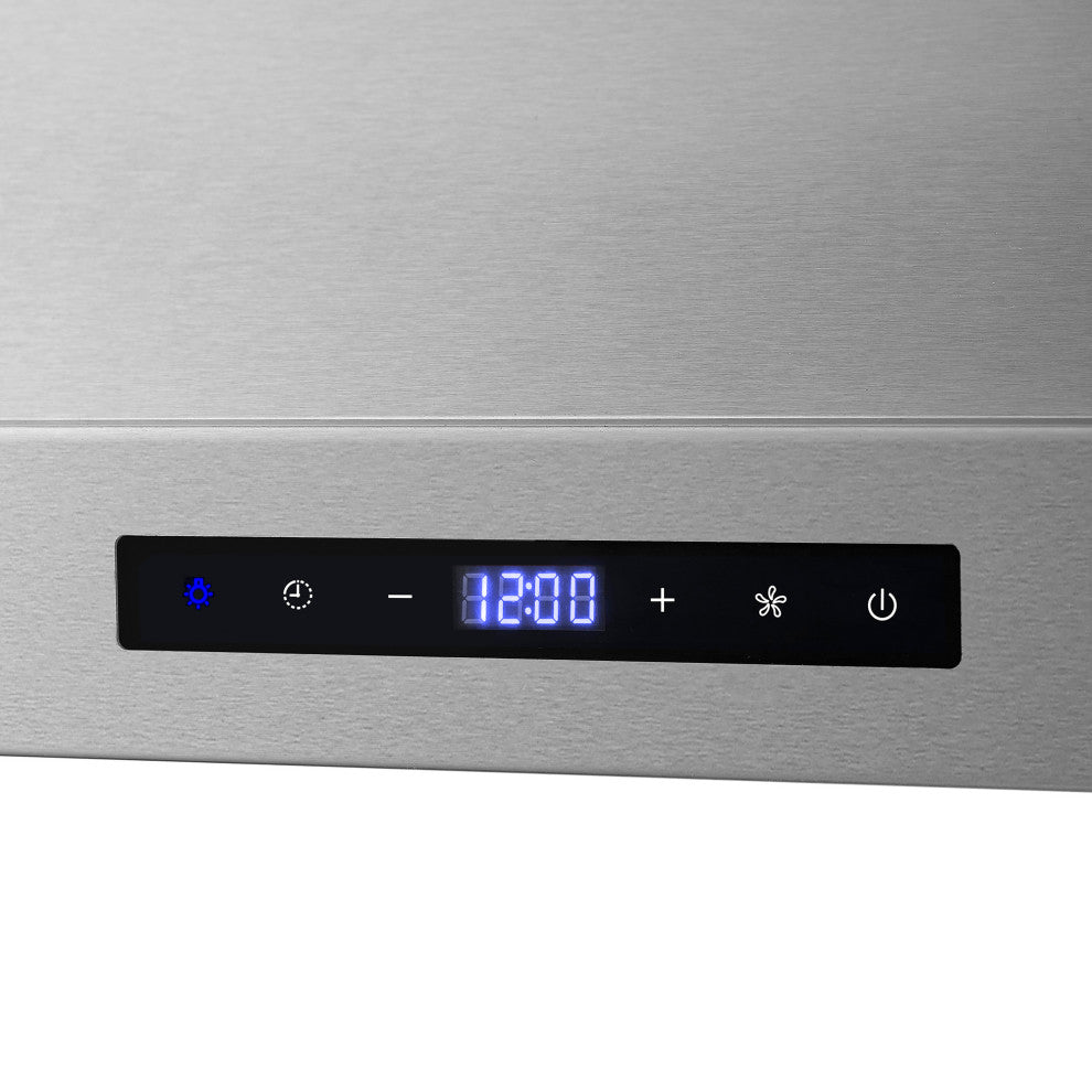 Cosmo Ducted Wall Mount Range Hood in Stainless Steel, Permanent Filters, 36"