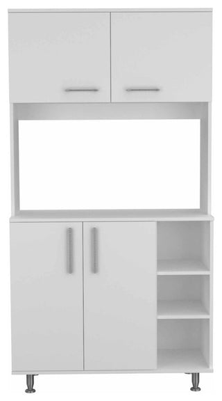 Colorado Multipurpose Pantry Cabinet with Open Counter & Three Open Shelves