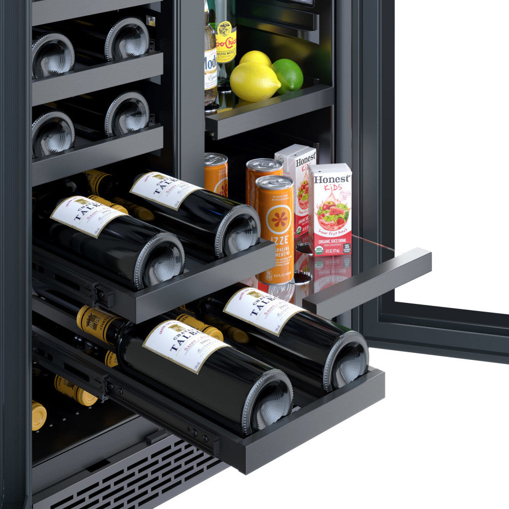 Avallon AWBC242GGFD 24"W 21 Bottle Capacity and 64 Can Capacity - Panel Ready
