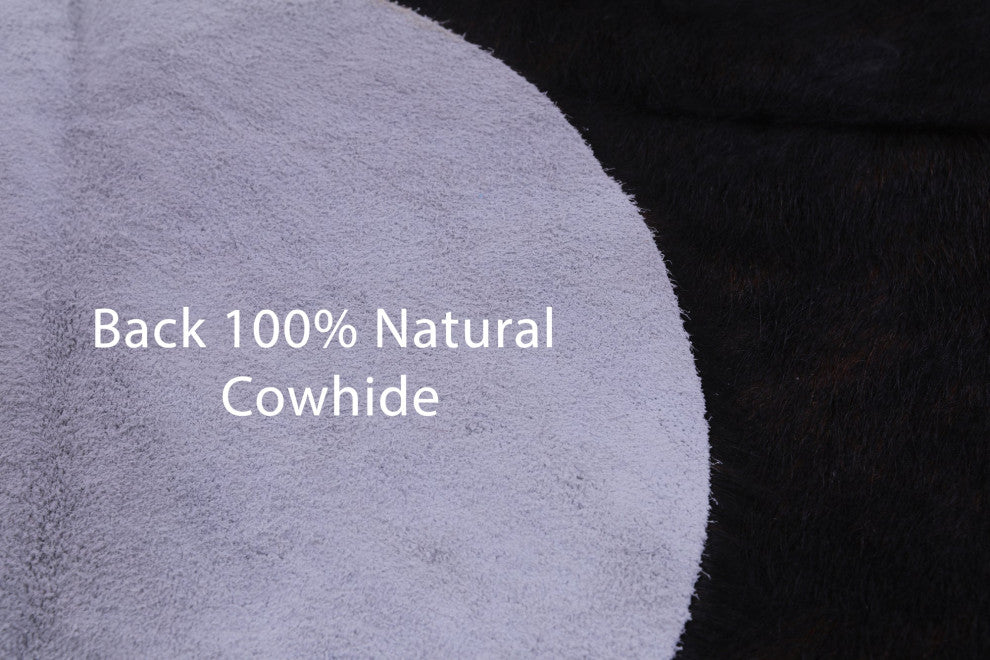 7' 3" X 6' 3" Natural Cowhide Rug C2415