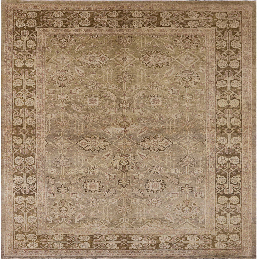 Ahgly Company Indoor Square Mid-Century Modern Area Rugs, 4' Square