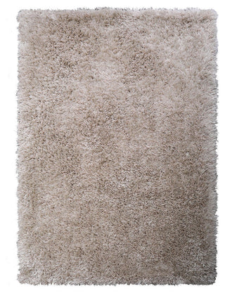 HAND TUFTED SHAG POLYESTER ECO-FRIENDLY AREA RUGS, Ivory Color, Solid Design