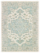 8??x 10??Turquoise and Cream Medallion Area Rug