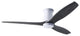 Modern Fan Company Arbor Flush Mount 54" DC Ceiling Fan, Gloss White Motor, Ebon