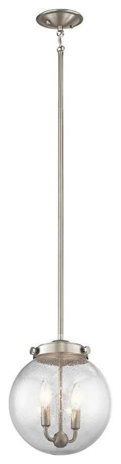 Mini Pendant 2-Light, Brushed Nickel