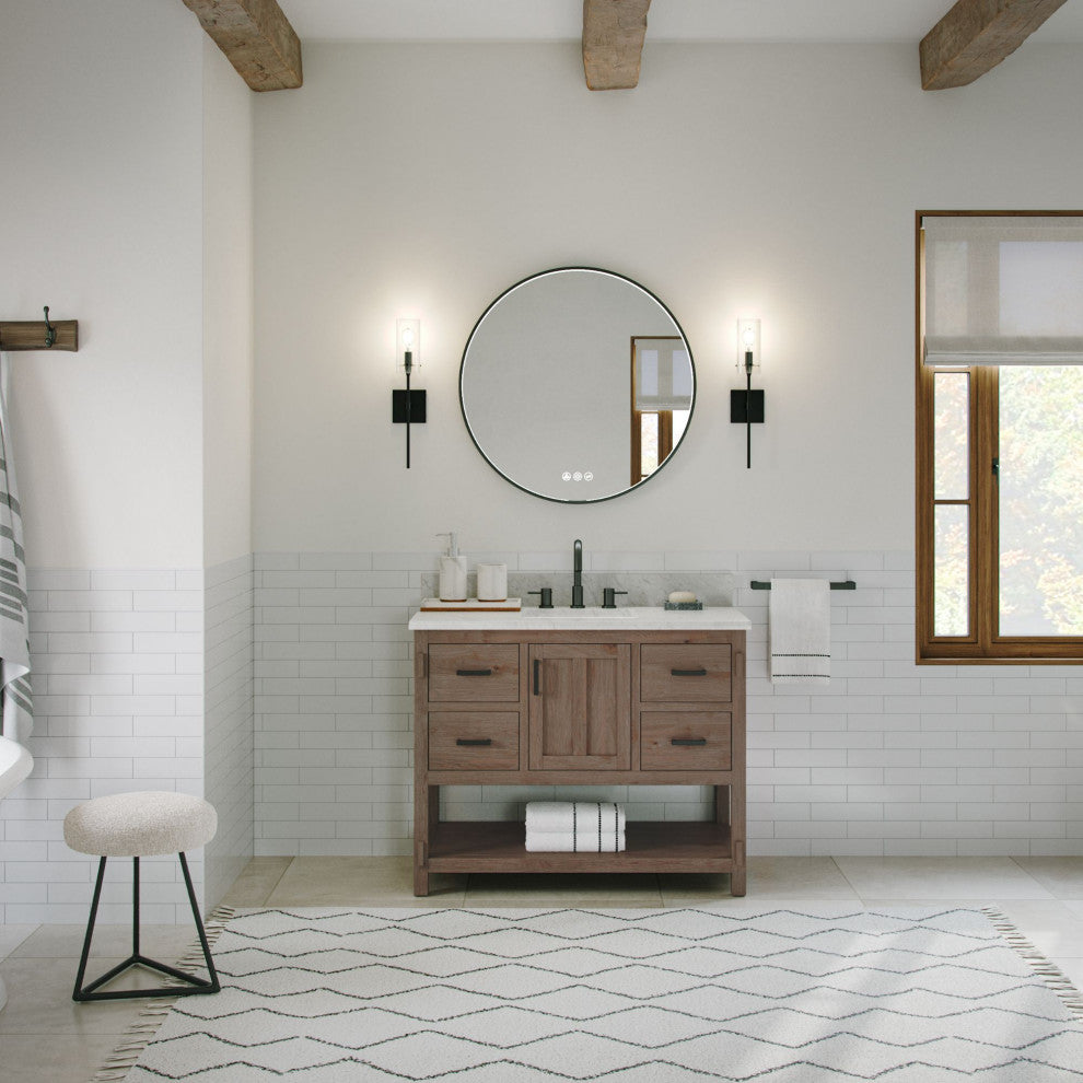The Betsy Bathroom Vanity, Brown, 42", Single Sink, Freestanding