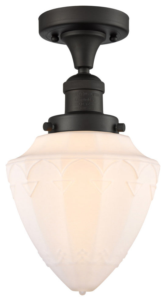 Innovations 517-1CH-OB-G661-7-LED 1 Light Semi-Flush Mount, Oil Rubbed Bronze