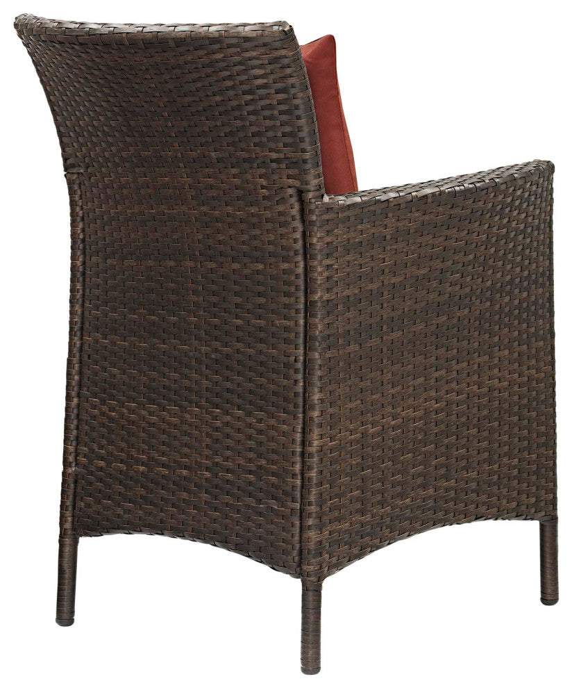 Conduit 5 Piece Outdoor Patio Wicker Rattan Set