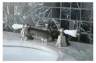 Metropolitan Two Handle 8" to 16" Widespread Lavatory Faucet with Brass Pop-up