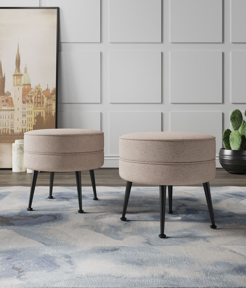 Manhattan Comfort Bailey Ottoman, Set of 2