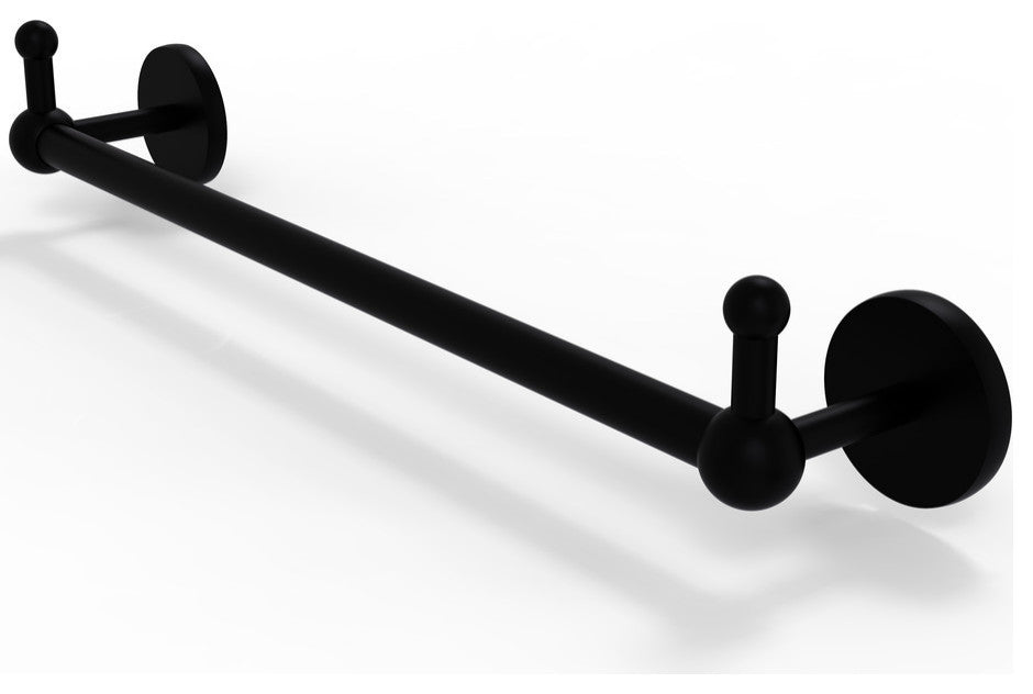 Prestige Skyline 30" Towel Bar with Integrated Hooks, Matte Black