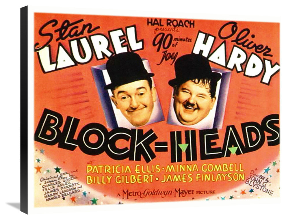 "Laurel & Hardy - Block-Heads, 1938" Canvas by Hollywood Photo Archive, 32x24"