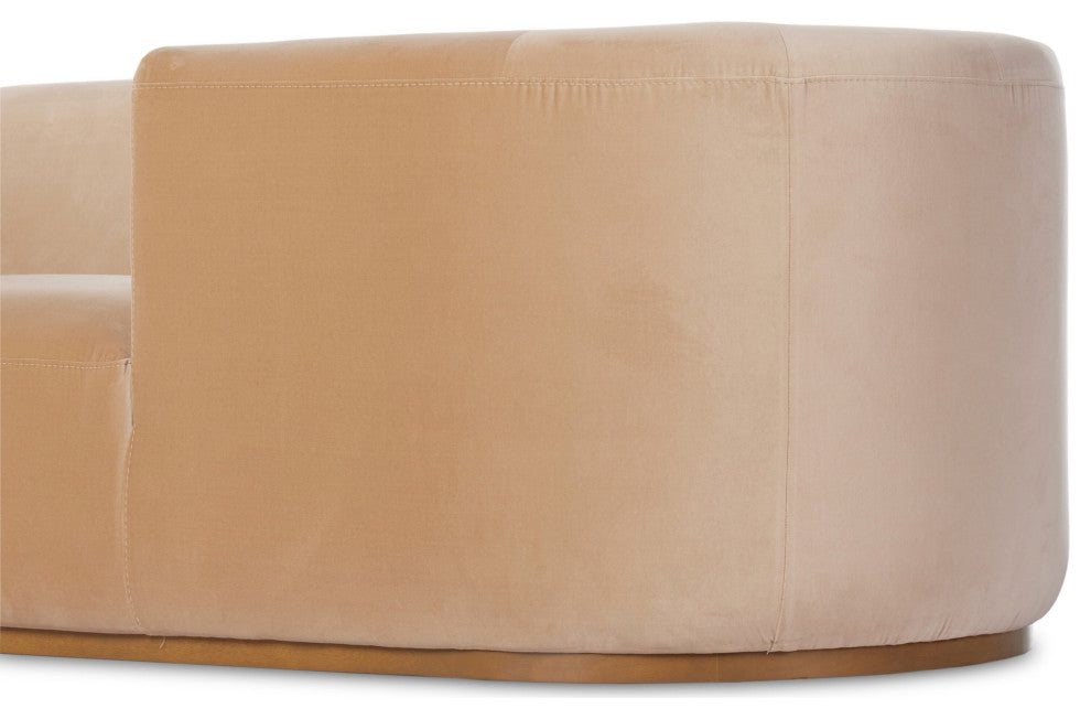 Deandra Tete A Tete Chaise Surrey Camel, Weathered Umber