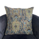 Sonoma Canyon Green Navy and Blue Handmade Luxury Pillow, Green, Navy, Blue, Double Sided  24" X 24"