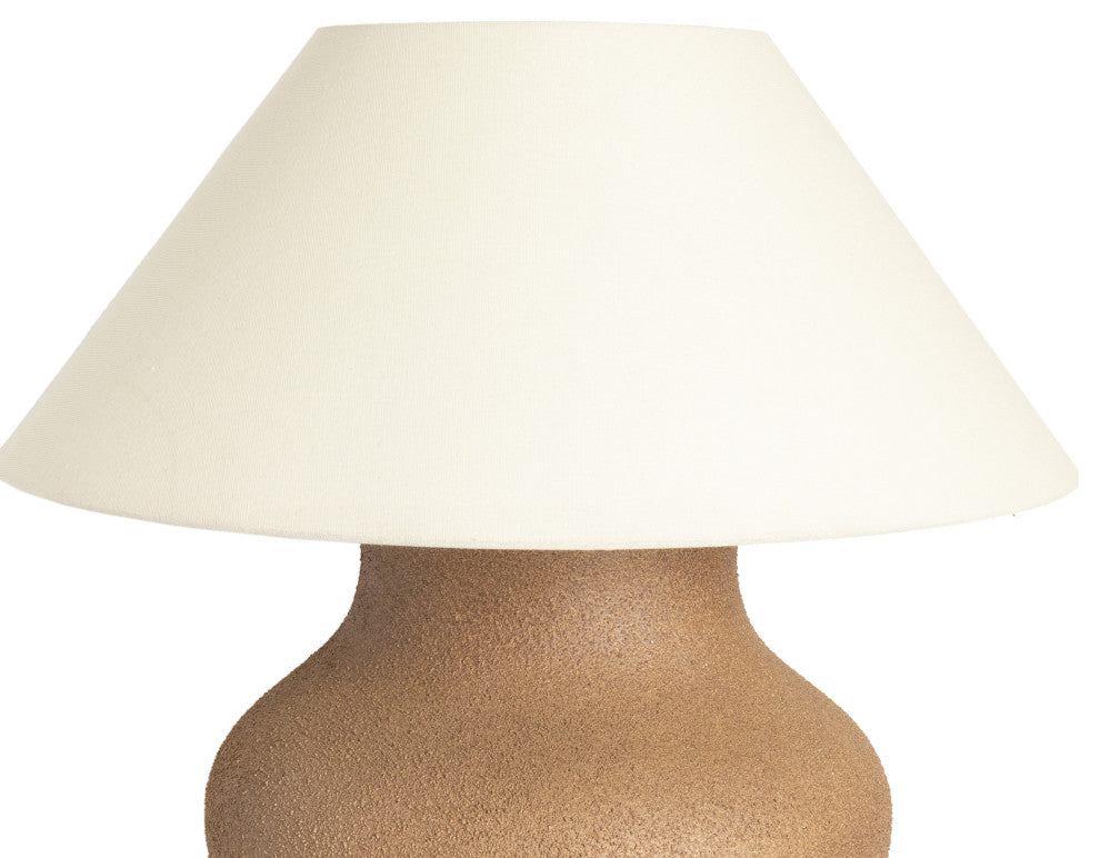 Parma Ceramic Table Lamp-Dark Sand