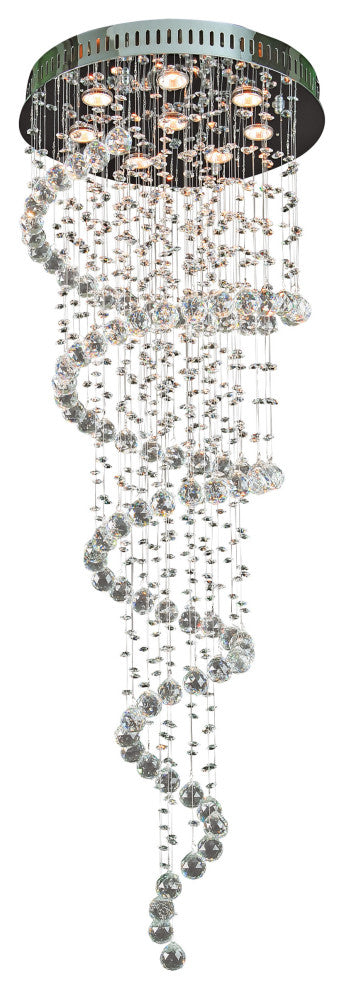 Artistry Lighting Galaxy Spiral Crystal Chandelier, 20x56
