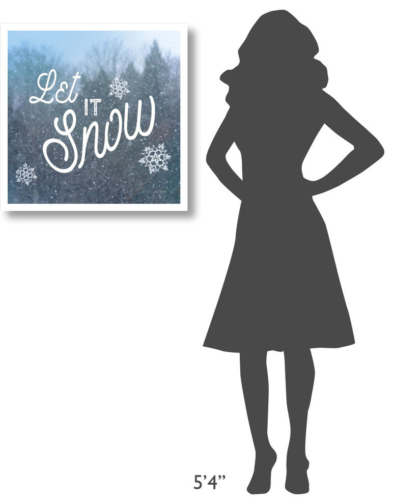"Let it Snow I" Digital Paper Print by Sue Schlabach, 26"x26"