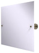Shadwell Frameless Landscape Beveled Edge Tilt Mirror, Antique Brass
