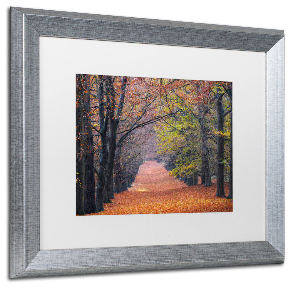 Cora Niele 'Beech Lane' Matted Framed Art