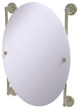 Prestige Regal Oval Frameless Rail Mounted Mirror, Polished Nickel