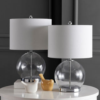 Safavieh Lonni Table Lamp Set of 2 Clear/Chrome