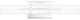 Quoizel PCGI8523C LED Bath Fixture, Polished Chrome Finish