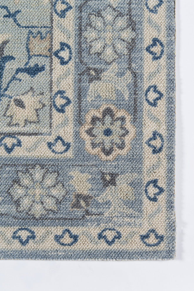 Momeni Anatolia Wool Blend Blue Area Rug 5'3" X 7'6"