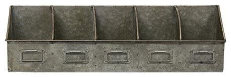 Galvanized Divided Organizer