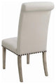 Salem Upholstered Side Chairs Rustic Smoke and Grey (Set of 2)