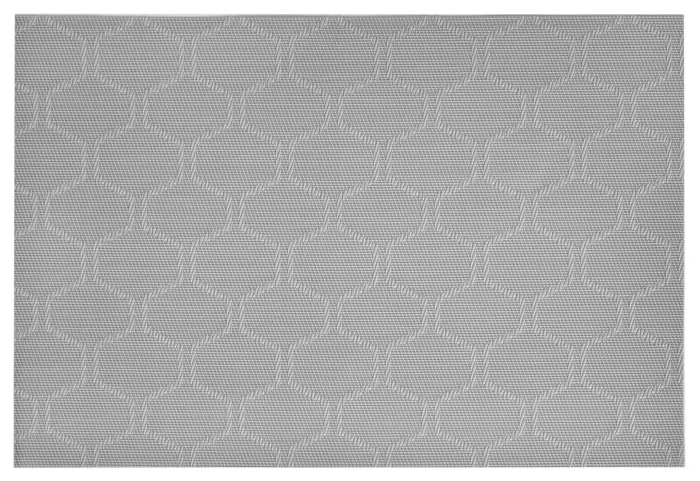 Honeycomb Vinyl Placemats, Grey