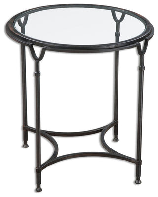 Uttermost Samson Glass Side Table